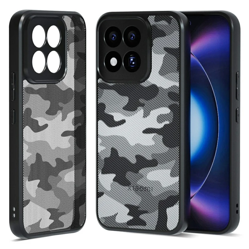 IBMRS til Xiaomi 17 Max hylster, blødt TPU, kant, hårdt PC bag, beskyttelse mod fald - kunstnerisk camouflage