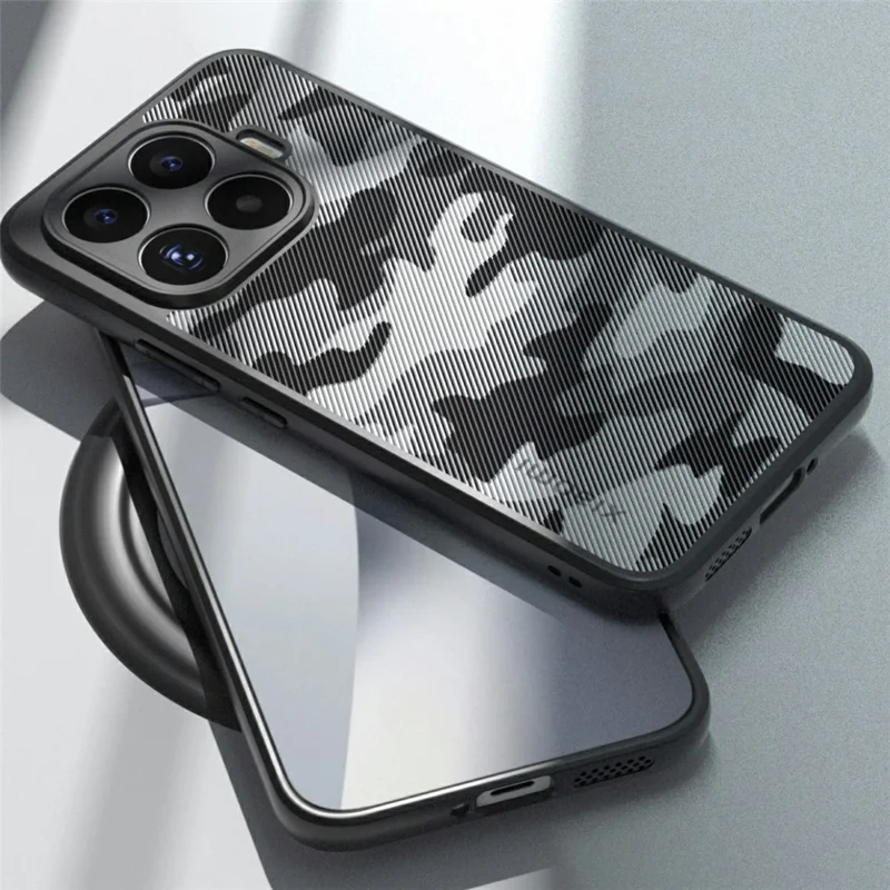 IBMRS Per Xiaomi 17T Pro Custodia TPU Morbido con Cornice e Retro in PC Duro Antiurto - Camuffamento Artistico
