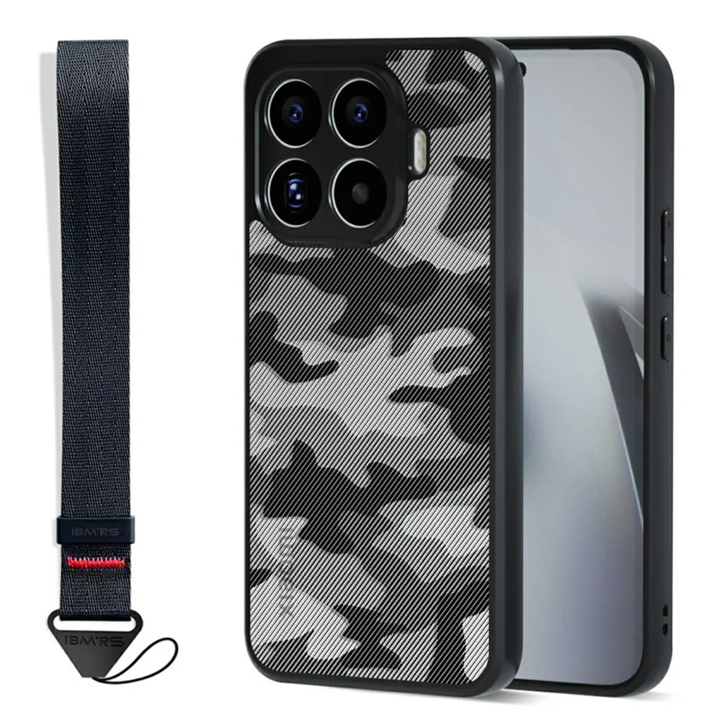 IBMRS mobil dækning til Xiaomi 17T blød TPU + hård PC-dækskål med håndbånd (præcise udsparinger) - Kunstnerisk camouflage