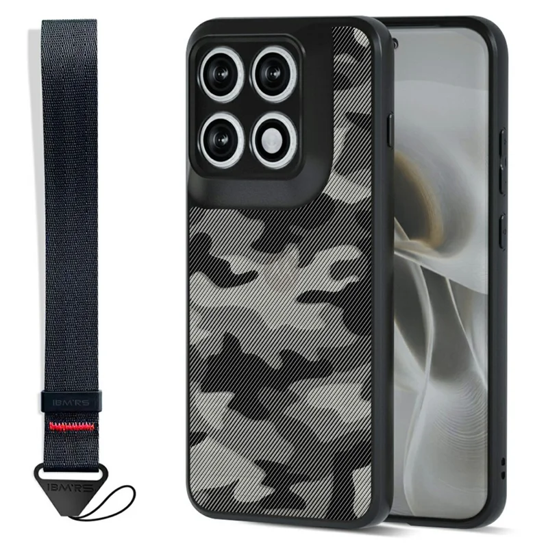 Cover IBMRS per Motorola Edge 70 Pro 5G / 70 Pro+ 5G, custodia morbida in TPU + rigida in PC con tracolla (taglio preciso) - Camuffamento artistico