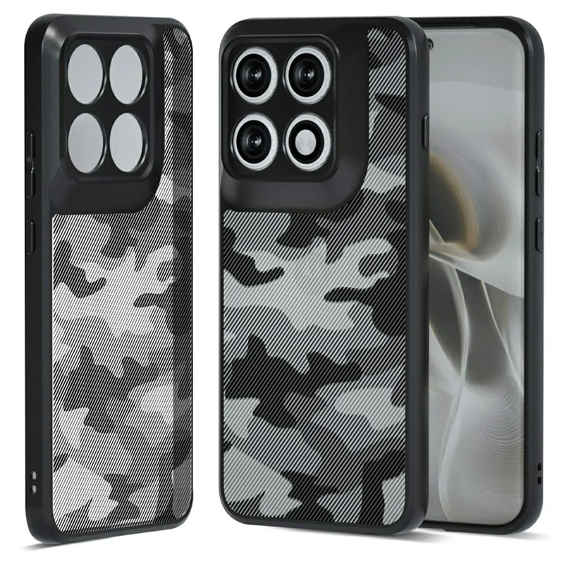 Cover IBMRS per Motorola Edge 70 Pro 5G / 70 Pro+ 5G, custodia morbida in TPU + rigida in PC con tracolla (taglio preciso) - Camuffamento artistico