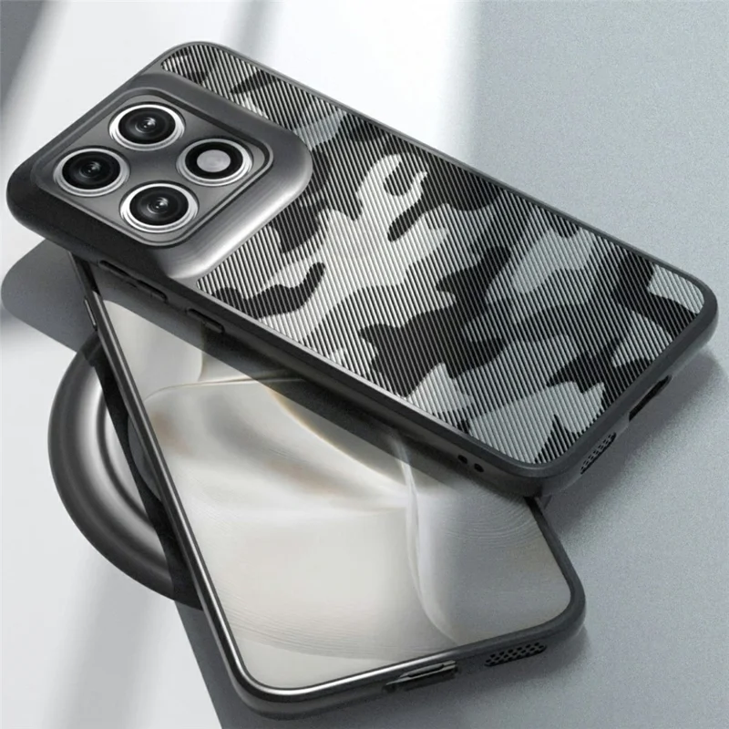 Cover IBMRS per Motorola Edge 70 Pro 5G / 70 Pro+ 5G, custodia morbida in TPU + rigida in PC con tracolla (taglio preciso) - Camuffamento artistico