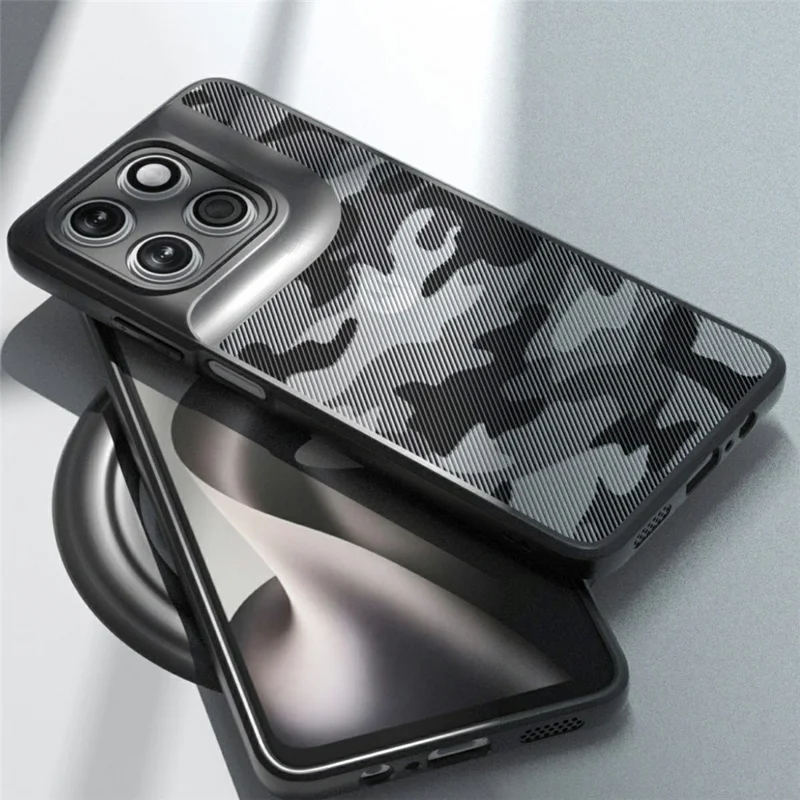 IBMRS For Motorola Moto G37 Power 5G Case Soft TPU Frame Hard PC Back Anti-Fall Phone Cover - Artistic Camouflage