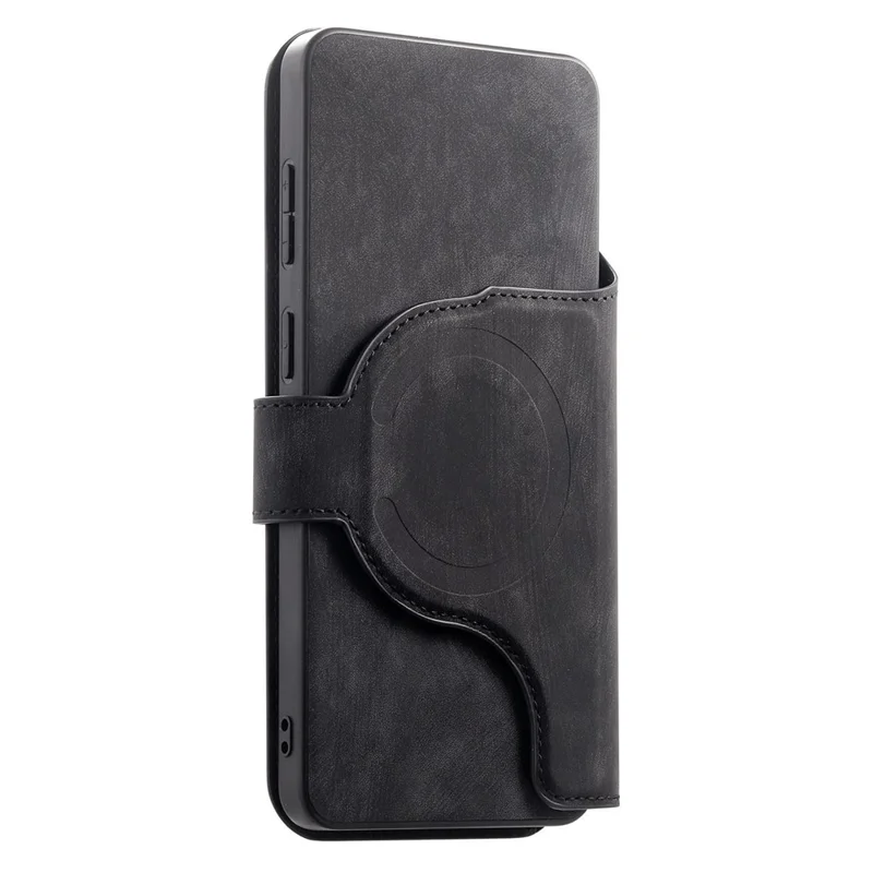 CASENEO MW-02 För Nothing Phone (4a) Pro Skal Avtagbart Magnetiskt Läderfölje - Svart