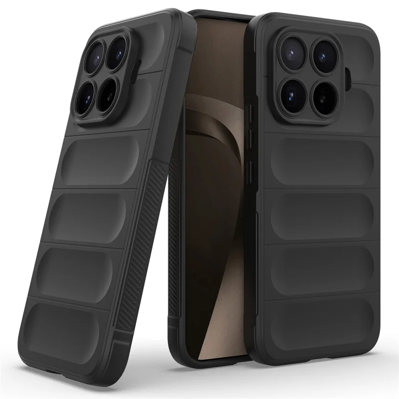 For Xiaomi 17T Pro Phone Case Anti-Drop Soft TPU Rugged Back Cover - Black
