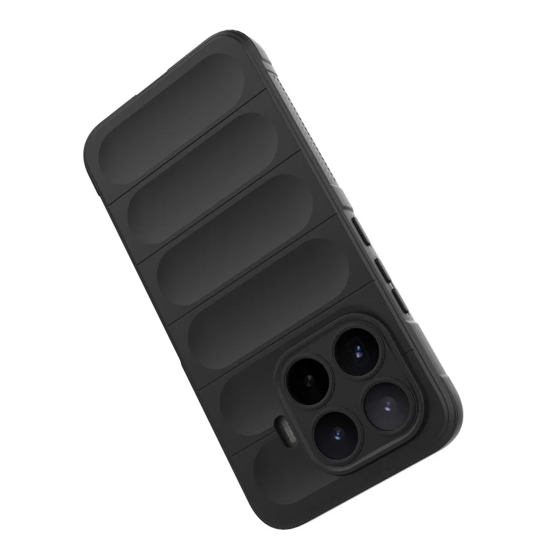 For Xiaomi 17T Pro Phone Case Anti-Drop Soft TPU Rugged Back Cover - Black