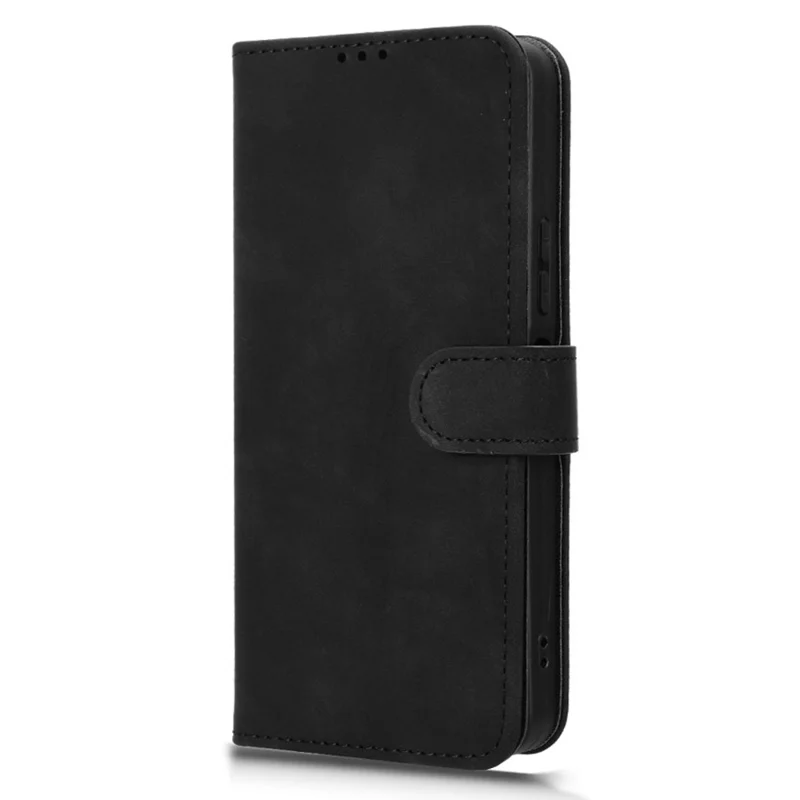 Coque en cuir pour itel A200, housse rabattable avec stand, anti-chute, toucher peau, portefeuille, noir