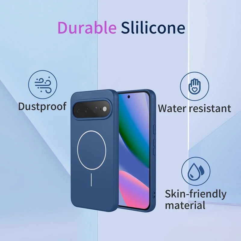 For Google Pixel 11 Magnetic Case Anti Drop Soft TPU Phone Back Cover - Blue