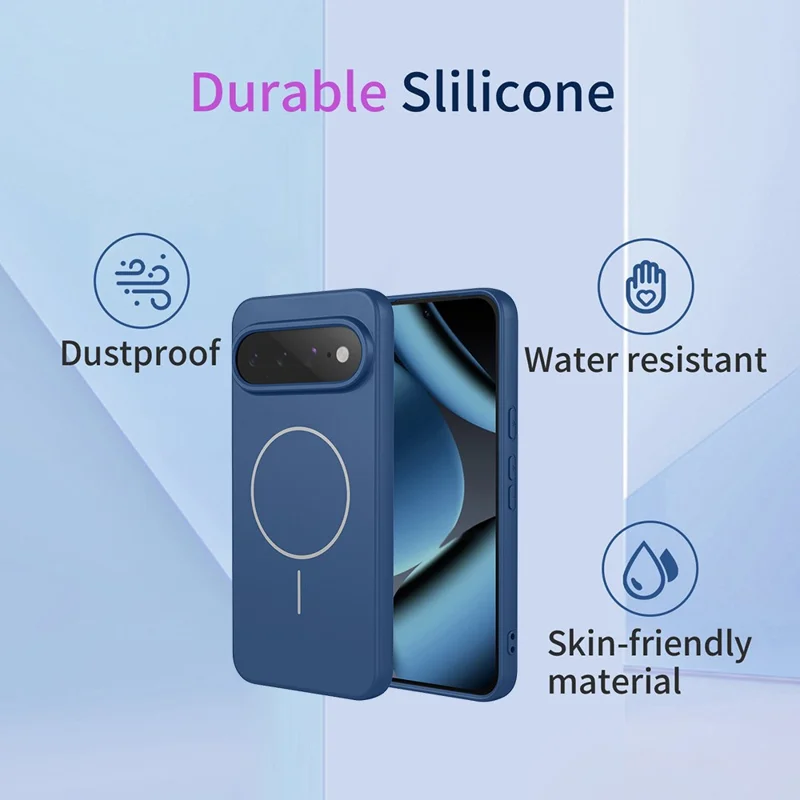 Étui magnétique pour Google Pixel 11 Pro, étui arrière souple en TPU anti-chute - Bleu
