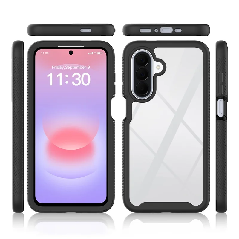 For Samsung Galaxy A27 5G Case Anti Drop 2 in 1 PC + TPU Phone Cover - Black