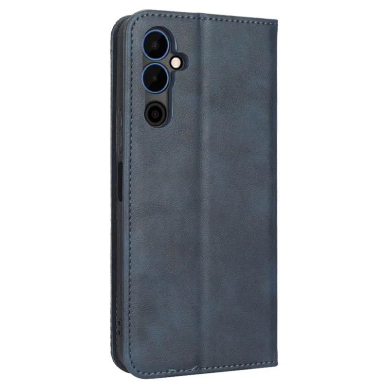 For TECNO Pova Neo 2 4G / LG6n Retro Texture Phone Case Imprinted Pattern PU Leather Magnetic Auto Closing Wallet Phone Cover - Blue