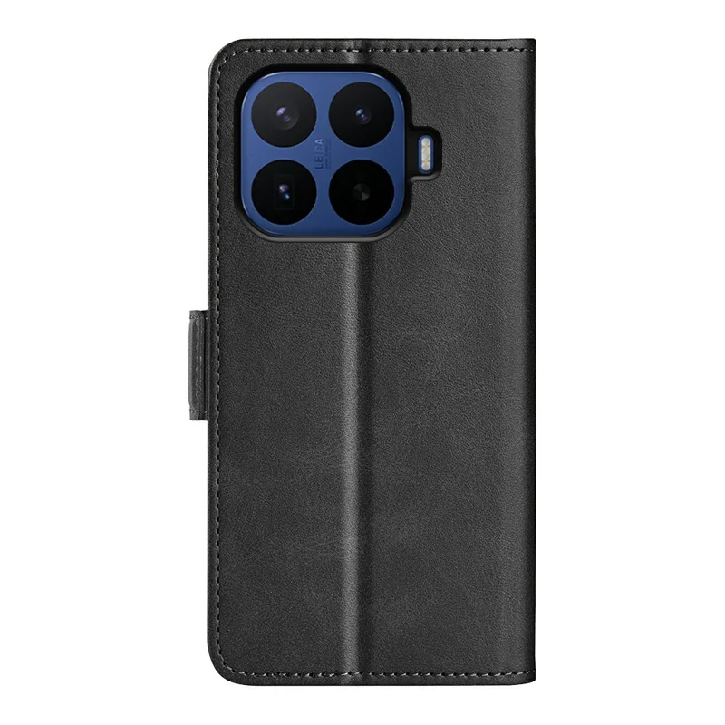 For Xiaomi 17T Pro Case Calf Texture Leather Wallet Phone Cover - Black