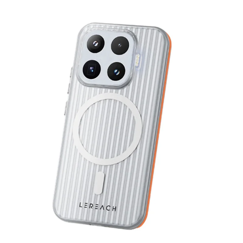 LEREACH Serie TOC para Xiaomi 17T Funda Magnética con Rejilla de Flujo Cubierta de PC - Naranja
