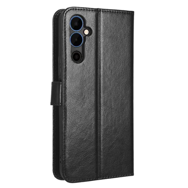 Per Tecno Pova Neo 2 4G / Lg6n Strong Class Magnetic Class Portafoglio Portafoglio Copertura Crazy Horse Texture PU Custodia Per Telefono Anti-scratch - Nero