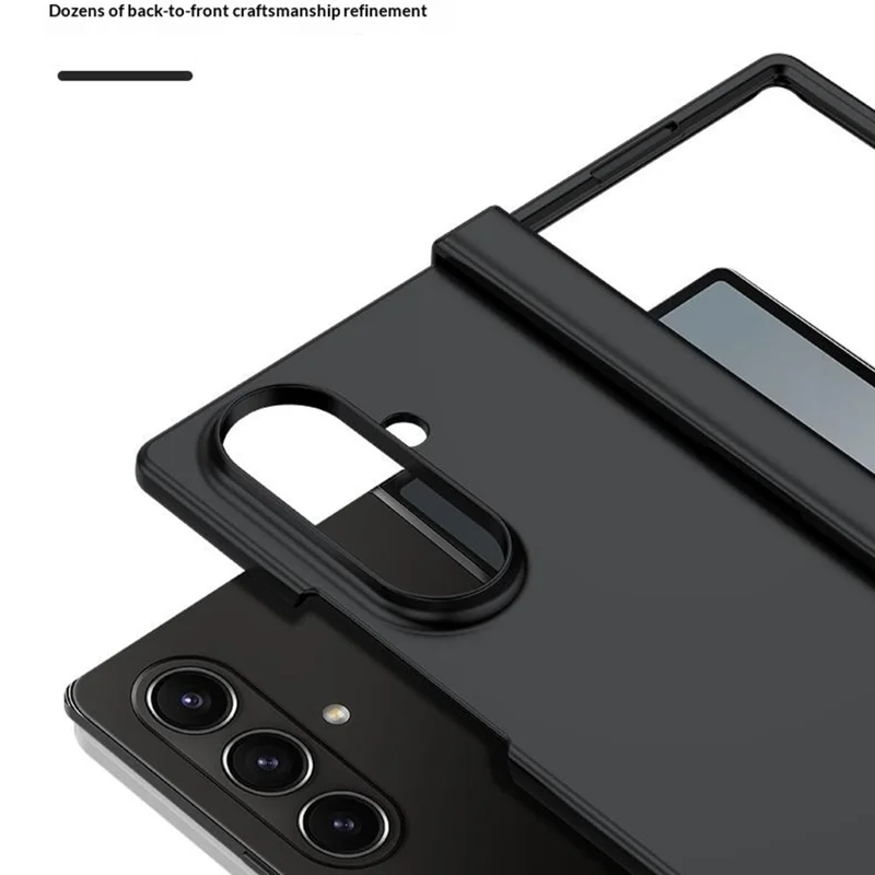 Til Samsung Galaxy Z Fold8 Ultra Case Hinge Protection Skin-Touch PC Phone Cover - Sort