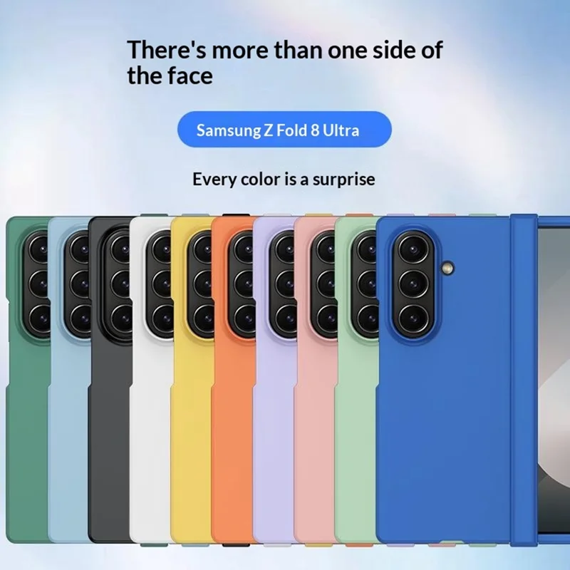 Til Samsung Galaxy Z Fold8 Ultra Case Hinge Protection Skin-Touch PC Phone Cover - Sort
