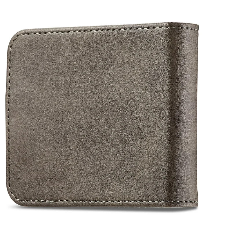 LC.IMEEKE pour Samsung Galaxy Z Flip8 Étui Texturé de Cuir de Veau en Cuir PU - Gris