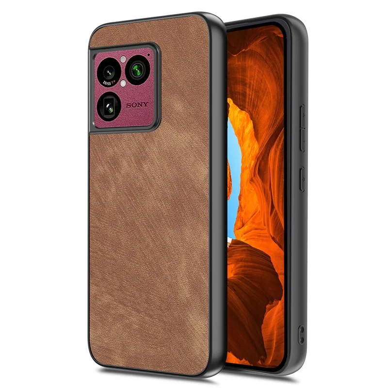 For Sony Xperia 1 VIII Case Shockproof Slim Retro Leather Phone Back Cover - Brown