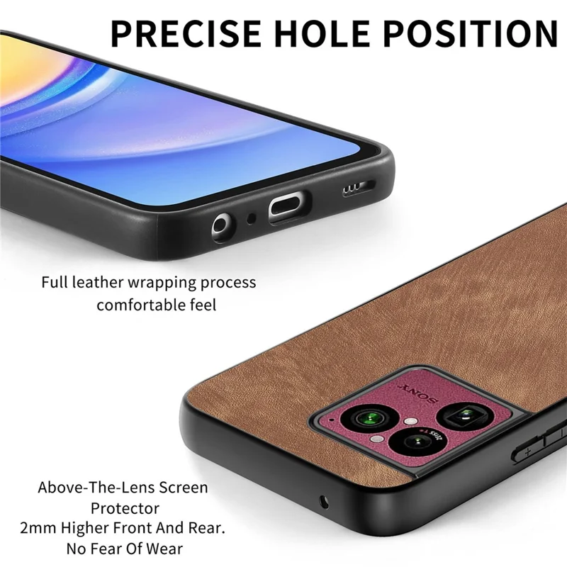For Sony Xperia 1 VIII Case Shockproof Slim Retro Leather Phone Back Cover - Brown