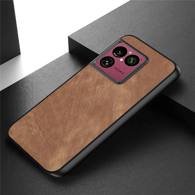 For Sony Xperia 1 VIII Case Shockproof Slim Retro Leather Phone Back Cover - Brown