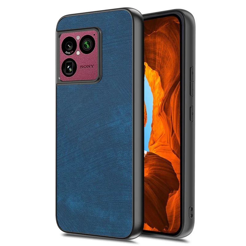 For Sony Xperia 1 VIII Case Shockproof Slim Retro Leather Phone Back Cover - Blue