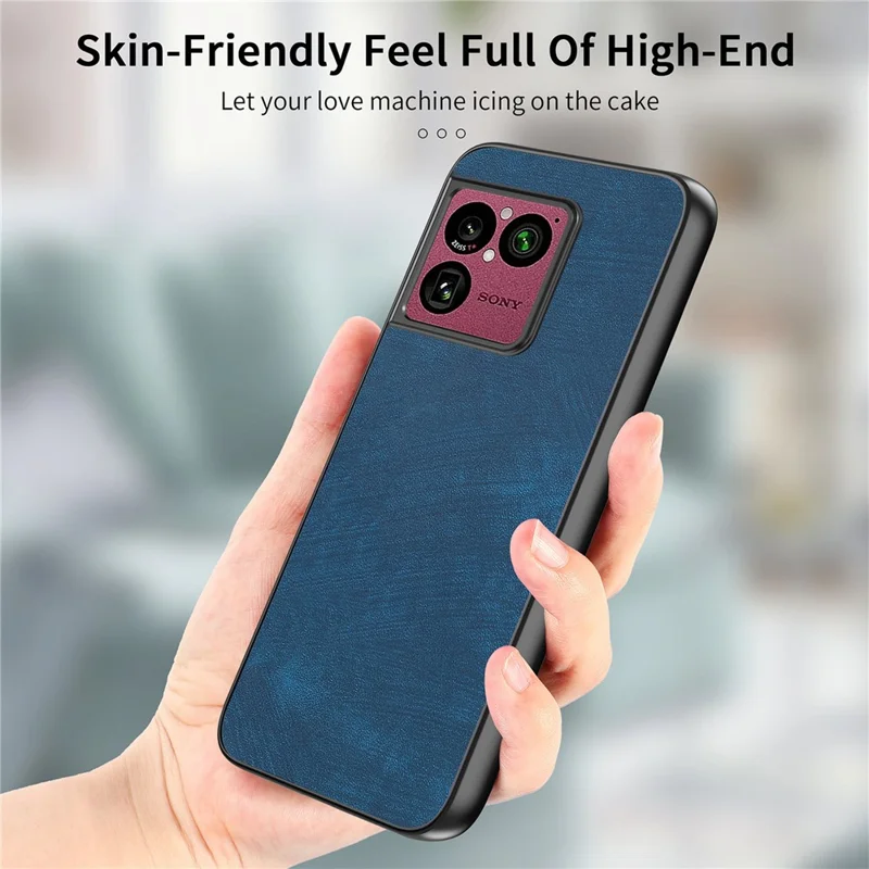 For Sony Xperia 1 VIII Case Shockproof Slim Retro Leather Phone Back Cover - Blue