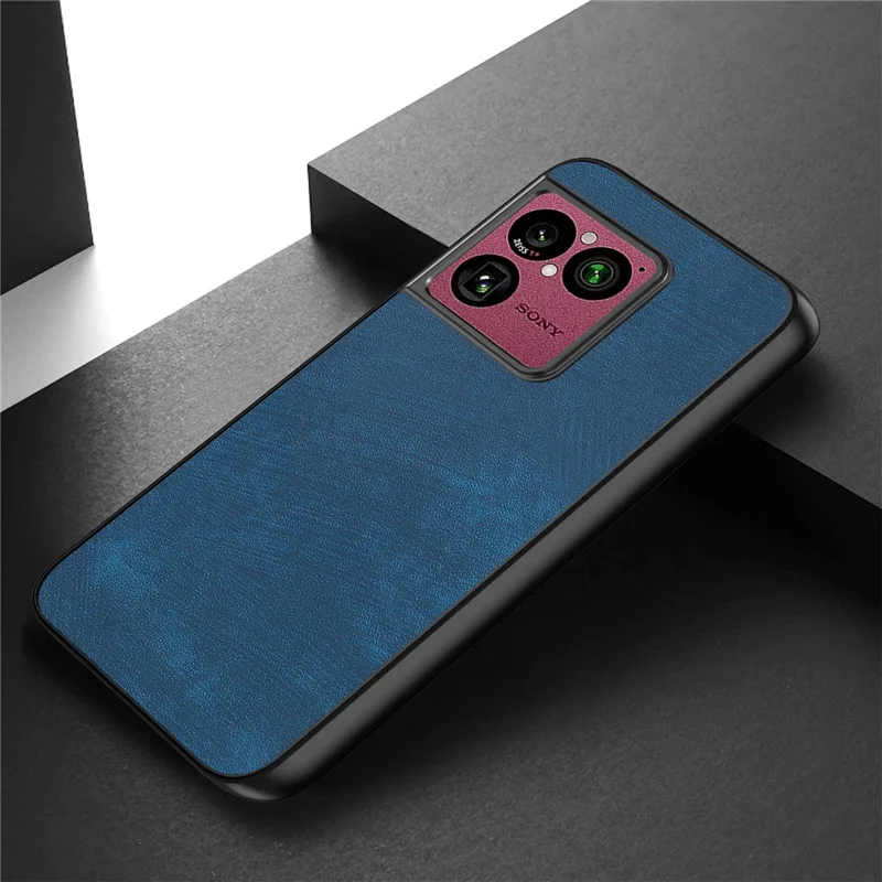 For Sony Xperia 1 VIII Case Shockproof Slim Retro Leather Phone Back Cover - Blue