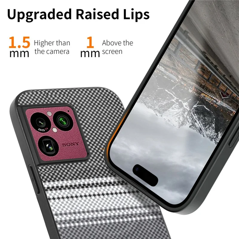 For Sony Xperia 1 VIII Magnetic Case PU Leather + PC + TPU Gradient Phone Cover - Black