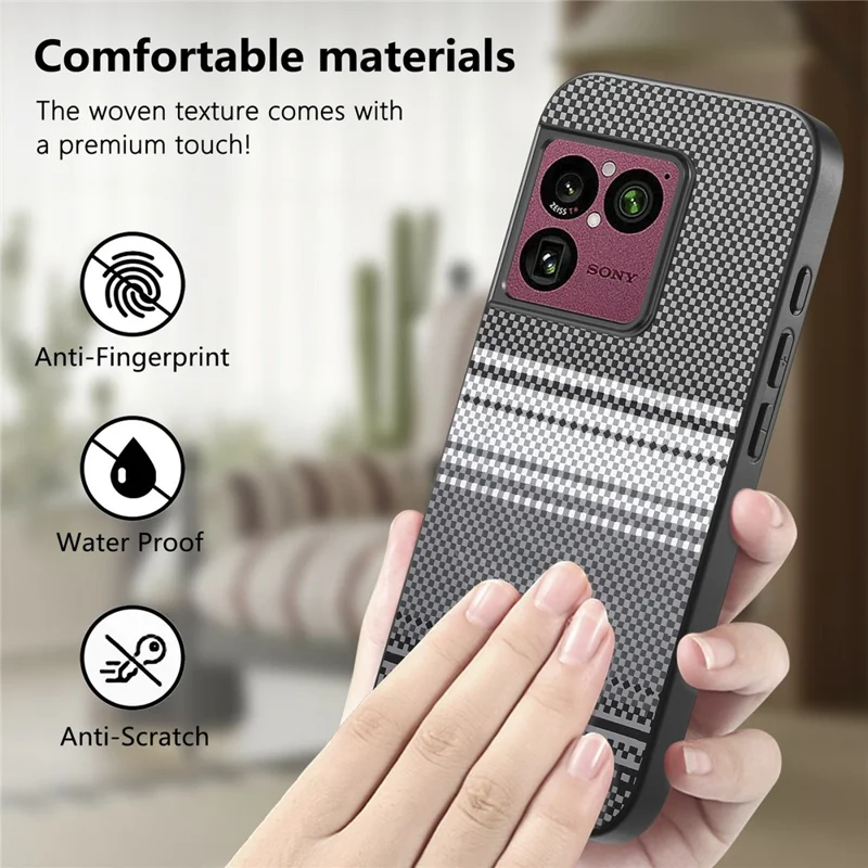 For Sony Xperia 1 VIII Magnetic Case PU Leather + PC + TPU Gradient Phone Cover - Black