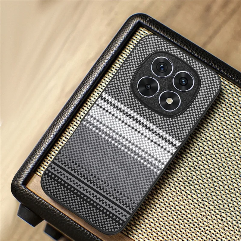 For Xiaomi Redmi Note 15 4G (Global) Magnetic Case PU Leather + PC + TPU Gradient Phone Cover - Black