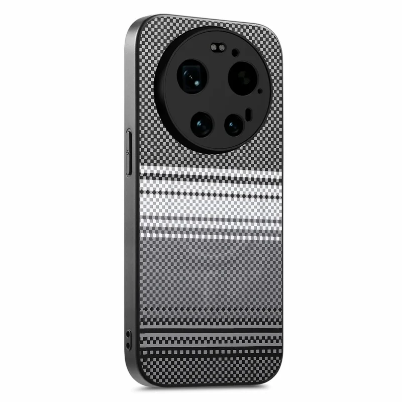 For Xiaomi 17 Ultra 5G Magnetic Case PU Leather + PC + TPU Gradient Phone Cover - Black