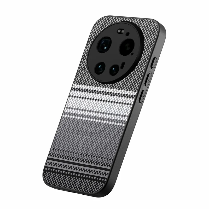 For Xiaomi 17 Ultra 5G Magnetic Case PU Leather + PC + TPU Gradient Phone Cover - Black