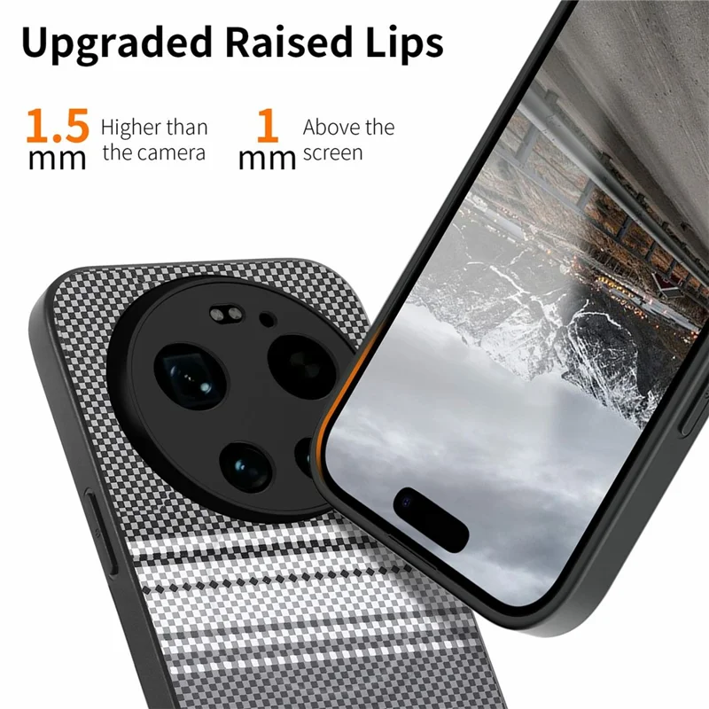 For Xiaomi 17 Ultra 5G Magnetic Case PU Leather + PC + TPU Gradient Phone Cover - Black