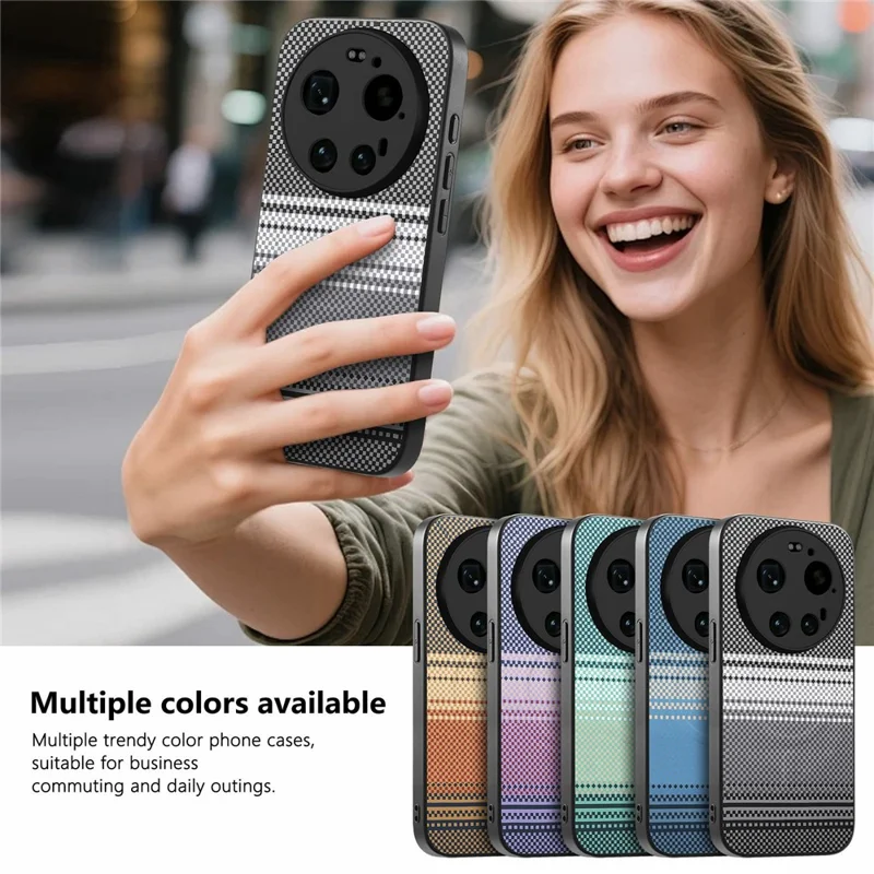 For Xiaomi 17 Ultra 5G Magnetic Case PU Leather + PC + TPU Gradient Phone Cover - Black