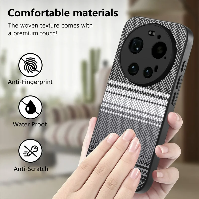 For Xiaomi 17 Ultra 5G Magnetic Case PU Leather + PC + TPU Gradient Phone Cover - Black
