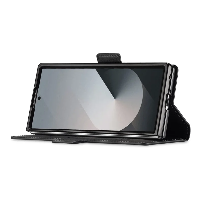 LC.IMEEKE Série L1 pour Samsung Galaxy Z Fold8 Ultra Housse en Cuir PU Étui Portefeuille Support Housse de Protection - Noir
