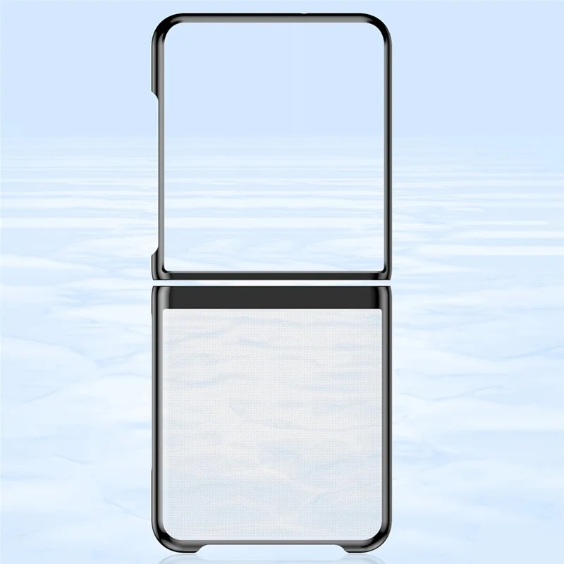 For Samsung Galaxy Z Flip8 Case Clear PC Electroplating Hard Phone Cover - Silver