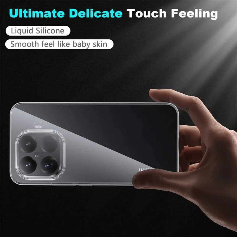 Coque transparente en TPU anti-rayures pour Xiaomi 17T + protecteur d'écran en verre trempé avec bord 2.5D