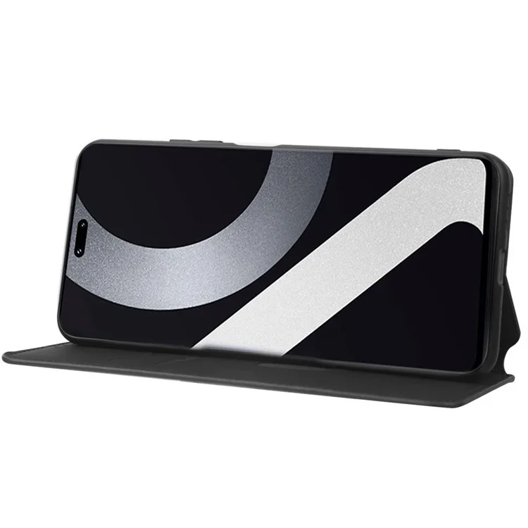 Per Xiaomi Civi 2 5G / 12 Lite NE 5G Portafoglio di Supporto Per Motivi Rombi Impresso Case di Telefono Completamente Avvolto PU in Pelle Magnetica Auto-assorbita Flip Cover Flip - Nero