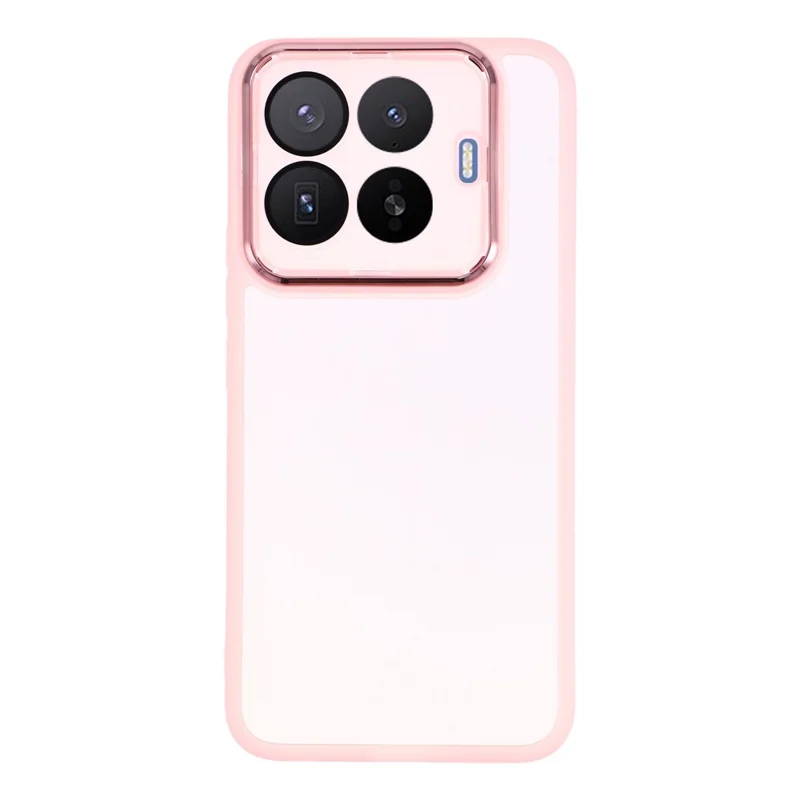 For Xiaomi 17T Pro Case Elektropladeret Kameraramme TPU Telefonbeskyttelse - Transparent Rosa