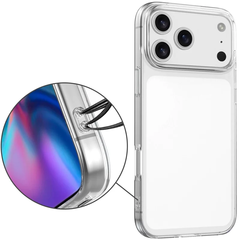 Für iPhone 18 Pro Case Anti-Fingerprint Kristallklare TPU-Handyhülle - Transparent