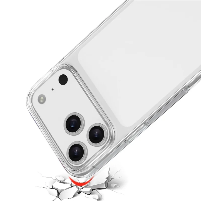 لـ iPhone 18 Pro Max غطاء خلفي شفاف من مادة TPU مقاوم لبصمات الأصابع - شفاف