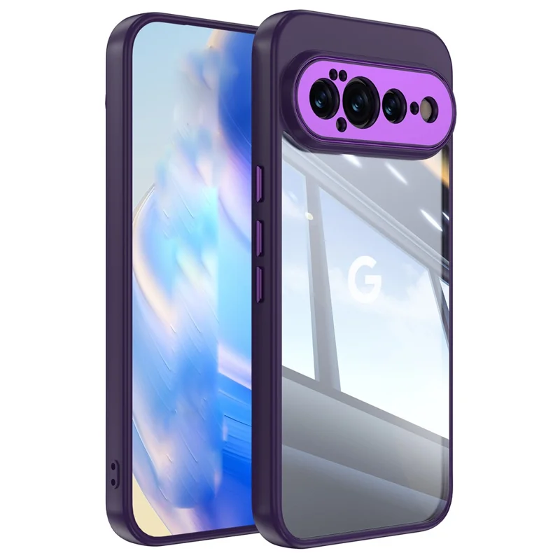 Funda para Google Pixel 11, carcasa protectora resistente a impactos con armadura de acrílico TPU y metal - Morado