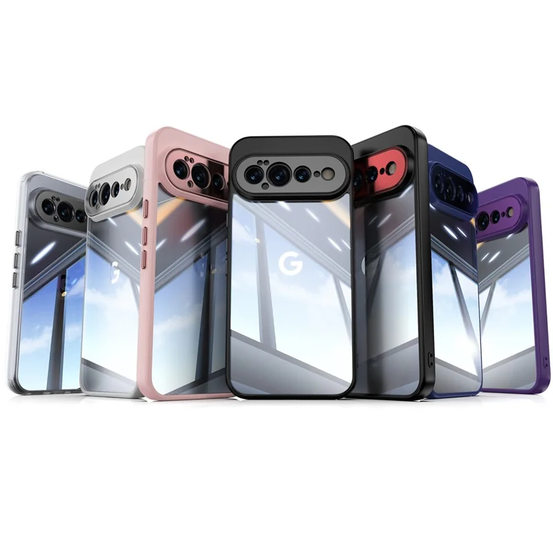 Funda para Google Pixel 11 Pro XL, carcasa protectora resistente a impactos con armadura de metal, TPU y acrílico - Morado