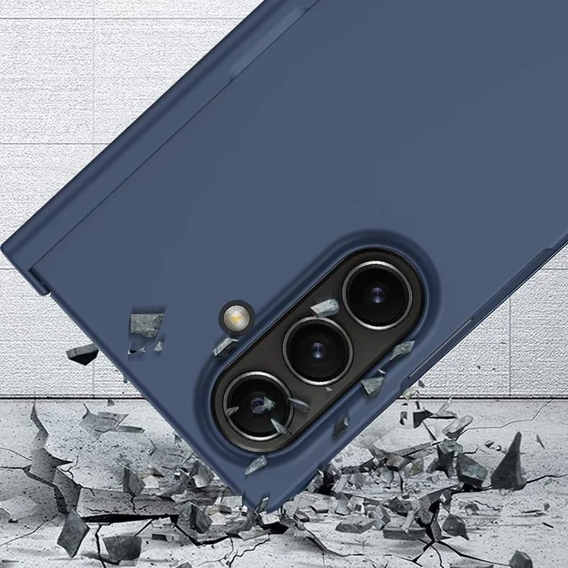 For Samsung Galaxy Z Fold8 Ultra Case Hinge Protection Hard PC Phone Cover with Screen Protector / Stylus - Blue