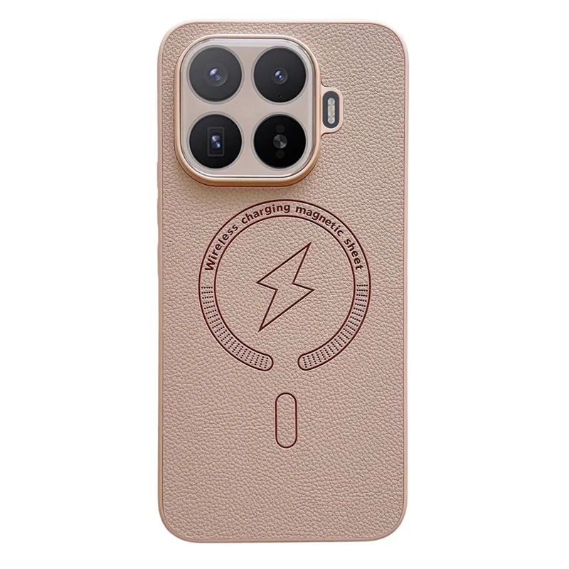 For Xiaomi 17T Magnetic Case Full Lens Coverage PU Leather + TPU Shockproof Phone Back Cover - Gold