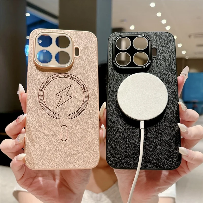 For Xiaomi 17T Magnetic Case Full Lens Coverage PU Leather + TPU Shockproof Phone Back Cover - Gold