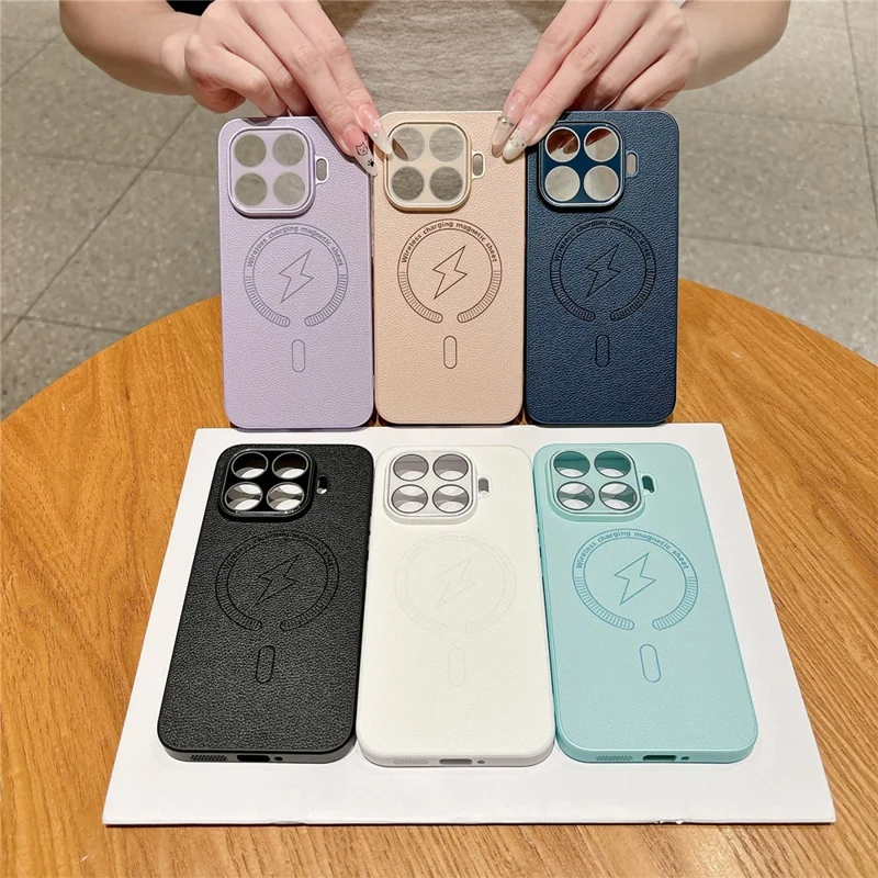 For Xiaomi 17T Magnetic Case Full Lens Coverage PU Leather + TPU Shockproof Phone Back Cover - Gold