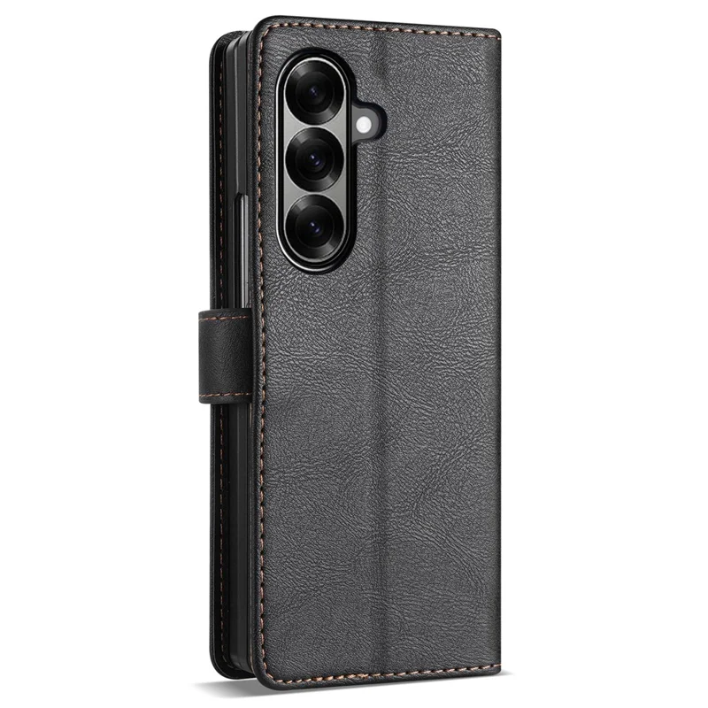 N.BEKUS CSJ-001 Custodia Supporto Ultra per Samsung Galaxy Z Fold8, Cover Portafoglio in Pelle PU, Nera