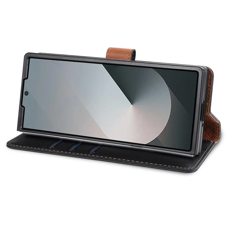 N.BEKUS CSJ-001 Custodia Supporto Ultra per Samsung Galaxy Z Fold8, Cover Portafoglio in Pelle PU, Nera